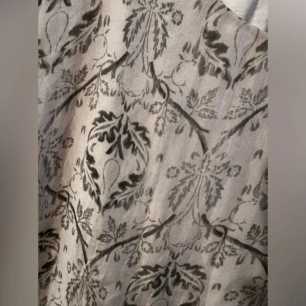 PIAZZA ROMA Italian ๐ฎ๐น 100% Silk Blouse Capelet Ivory Blush Floral M 2 in 1 - Picture 4 of 14